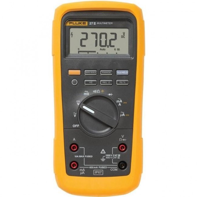 Цифровой мультиметр портативный FLUKE 27II для промышленных условий 27II/EUR