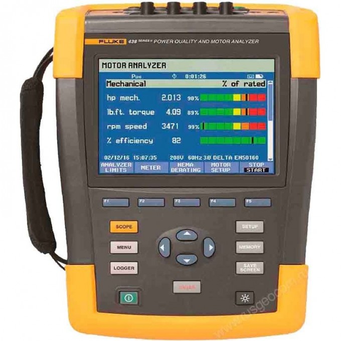 Анализатор качества электроэнергии и работы электродвигателей Fluke 438-II