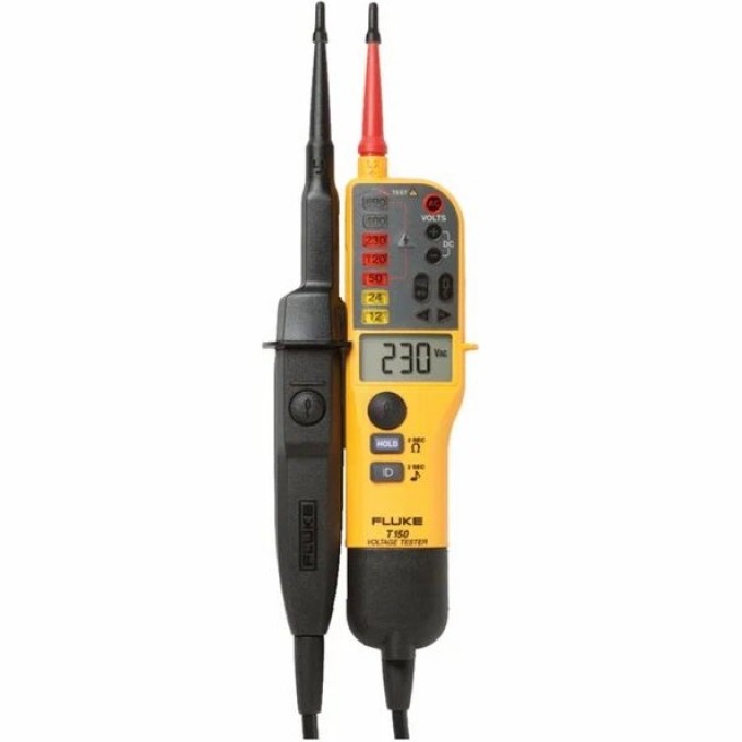 Тестер-пробник напряжения FLUKE двухполюсный с омметром и ЖК-дисплеем T150